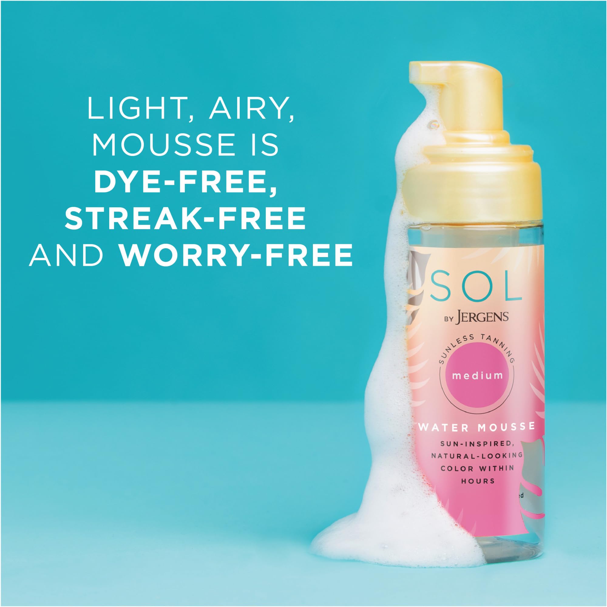 Sol By Jergens Medium Water Mousse