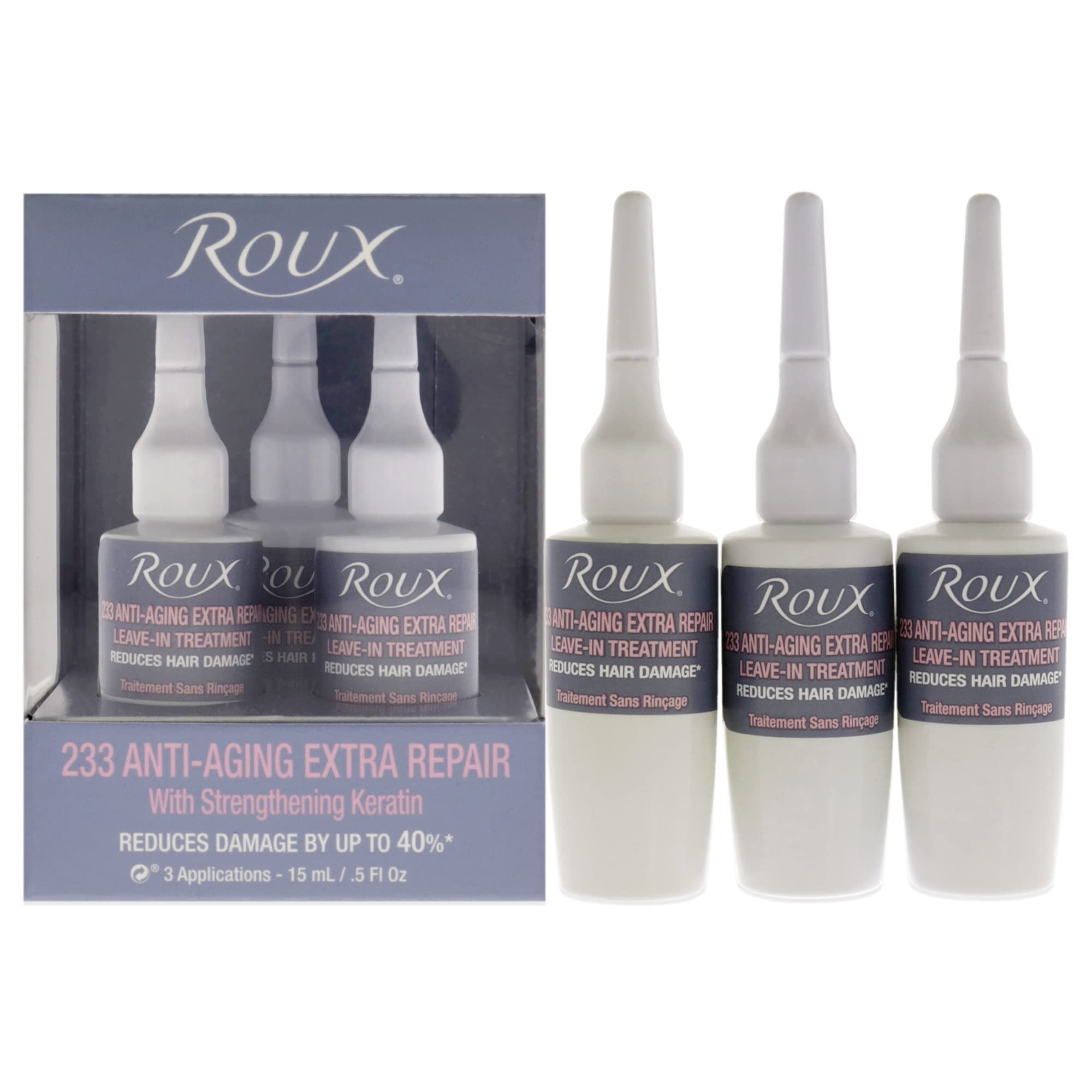 Roux Leave-in Treatment #233 Anti Aging Extra Repair - By 40% / 3pk x 0.5 oz
