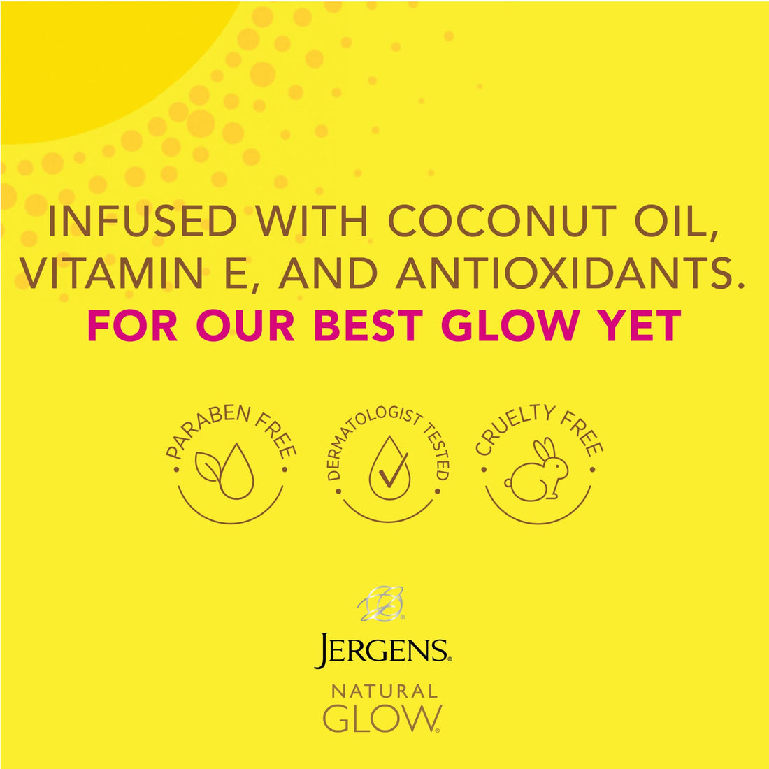Jergens Natural Glow Daily Moisturizer, Medium to Tan Skin Tones, 10 Ounce Pump