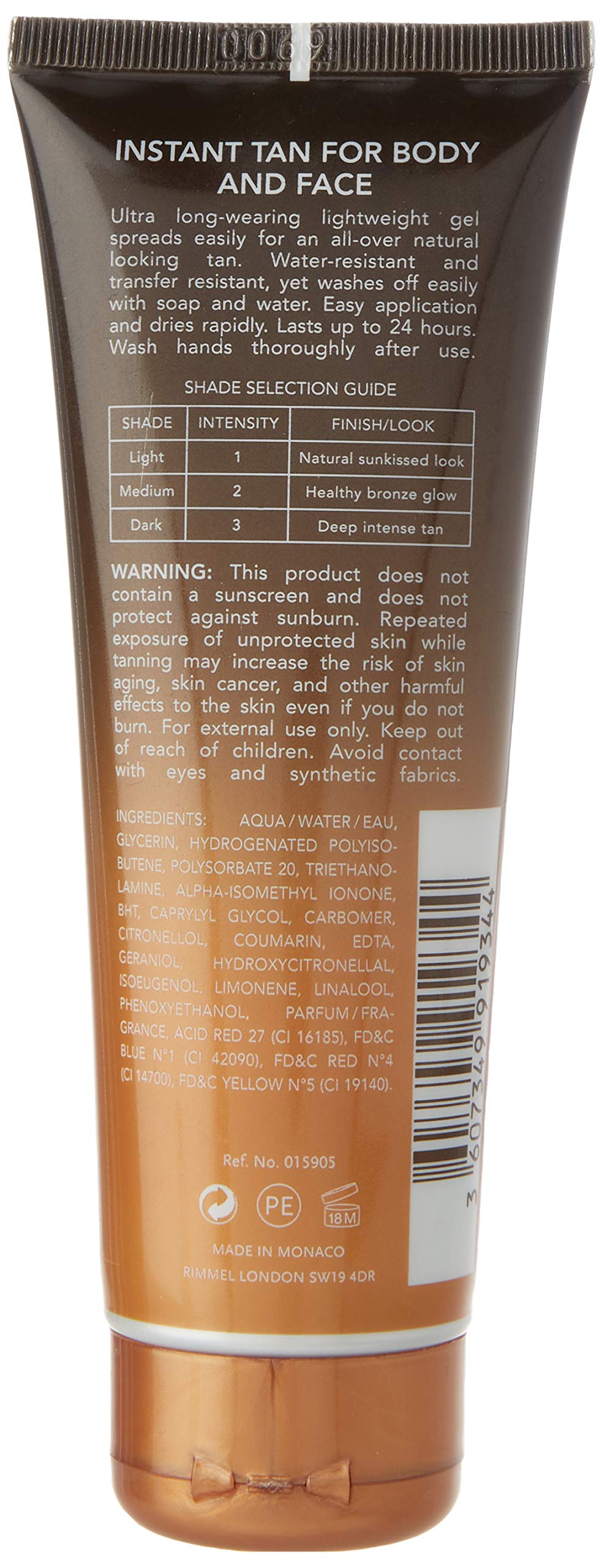 Medium Matte : Sunshimmer Water Resistant Instant Tan Wash Off Matte - Medium