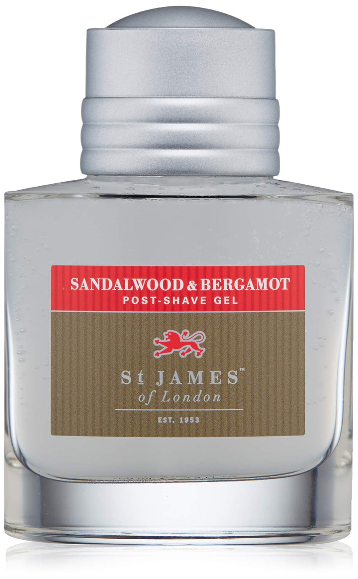 St James of London Sandalwood & Bergamot Post Shave Gel Home