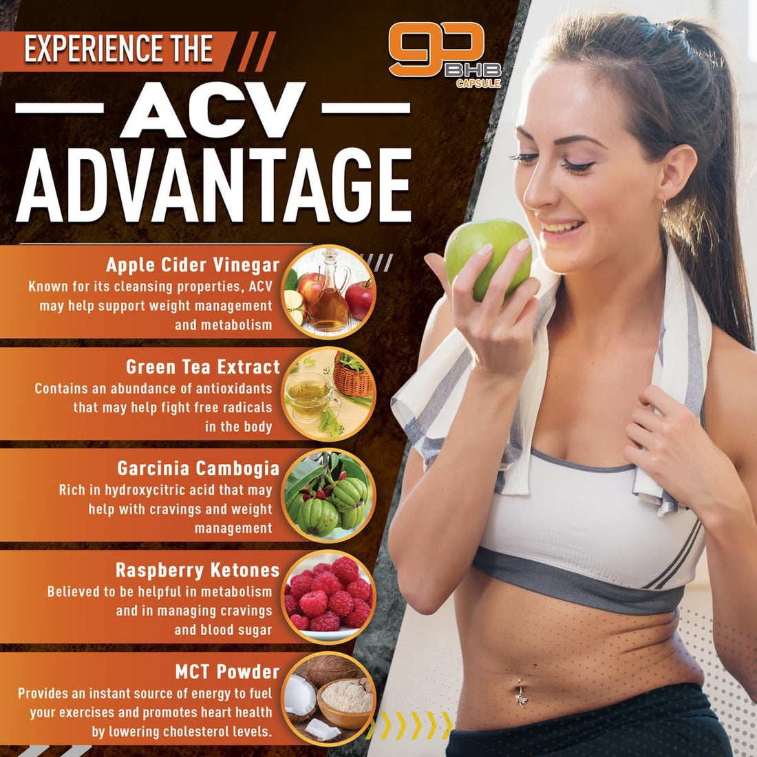 Purely Optimal Keto BHB & Apple Cider Vinegar Capsules - Exogenous Ketones Supplement with The Mother for Ketosis Support, Healthy Lifestyle & Overall Well-Being - 90 Capsules