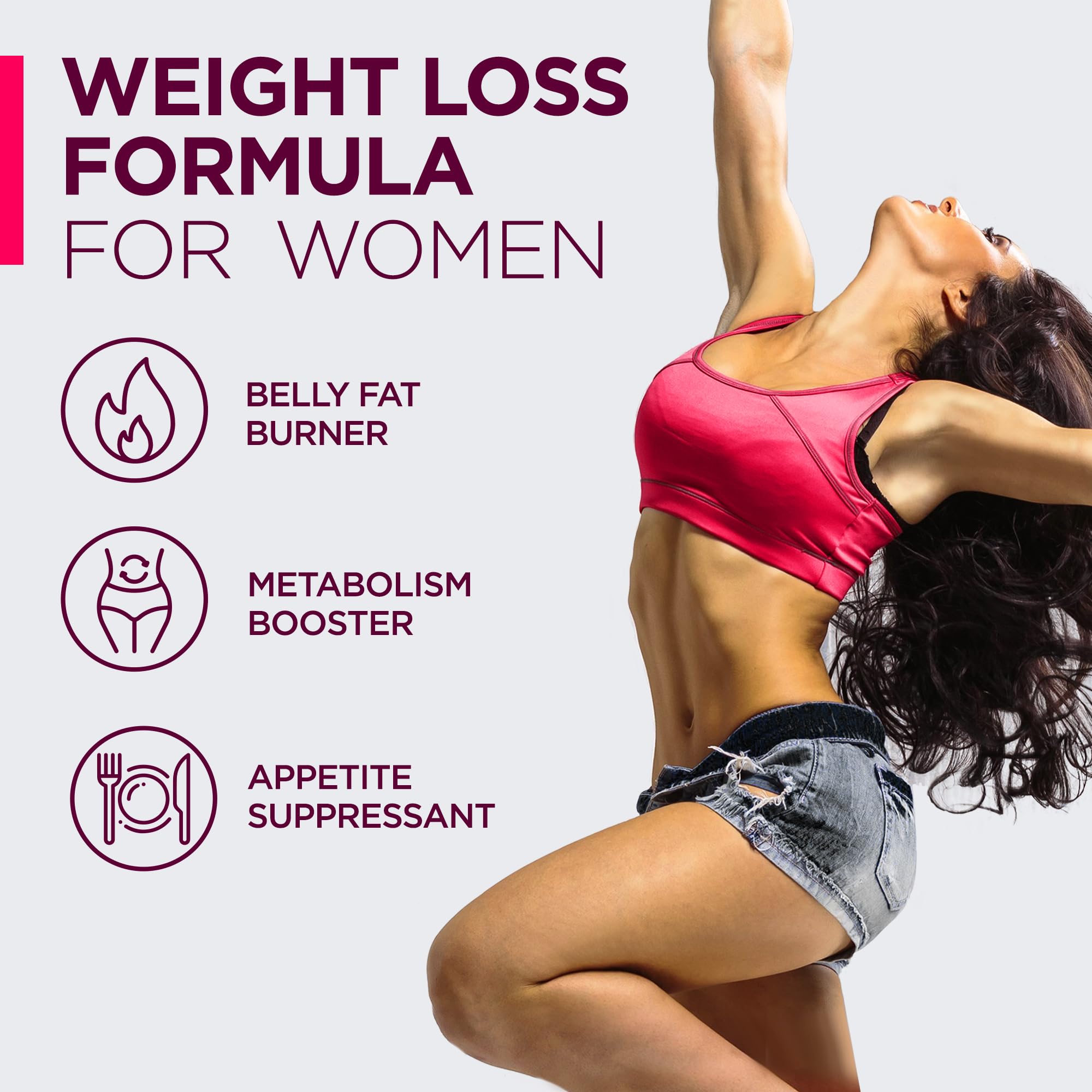 Best Diet Pills that Work Fast for Women-Natural Weight Loss Supplements-Thermogenic Fat Burning Pills for Women-Appetite Suppressant Carbohydrate Blocker Metabolism Booster-Belly Fat Burner