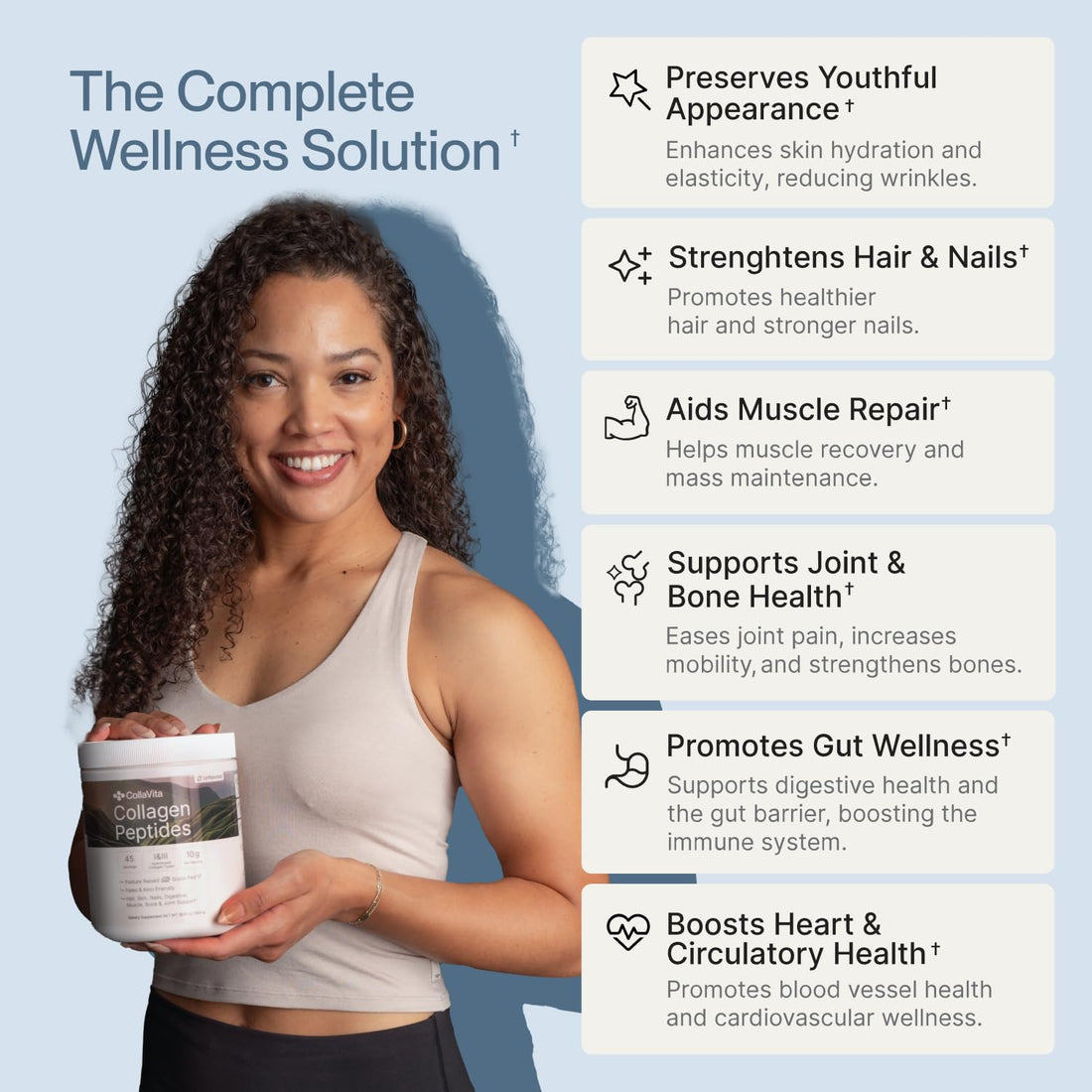 Colla Vita Collagen Peptides for Women & Men Grass-Fed Pasture-Raised Hydrolyzed Collagen Powder Type 1 & 3 for Skin, Hair, Nails and Joints, Non-GMO, Paleo & Keto, Unflavored, 16 Fl oz., 45 Servings