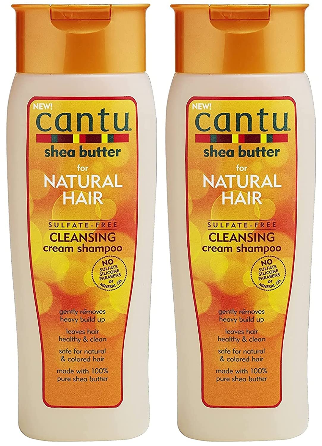 Cantu Sulfate-Free Cleansing Cream Shampoo 2-pack, 27 Total Fl Oz. Embrace your curly, coily, or wavy hair.