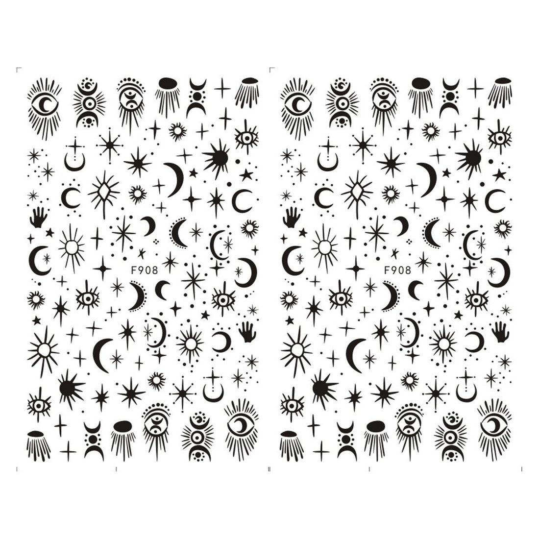 DIBESTS 3D Nail Art Stickers Cute Decals Self Adhesive Sticker Cartoon Design for Women Girls Kids Manicure Decoration Accessory Decal Charms (4 Sheets 280+ Decals), 4 Count (Pack of 1)