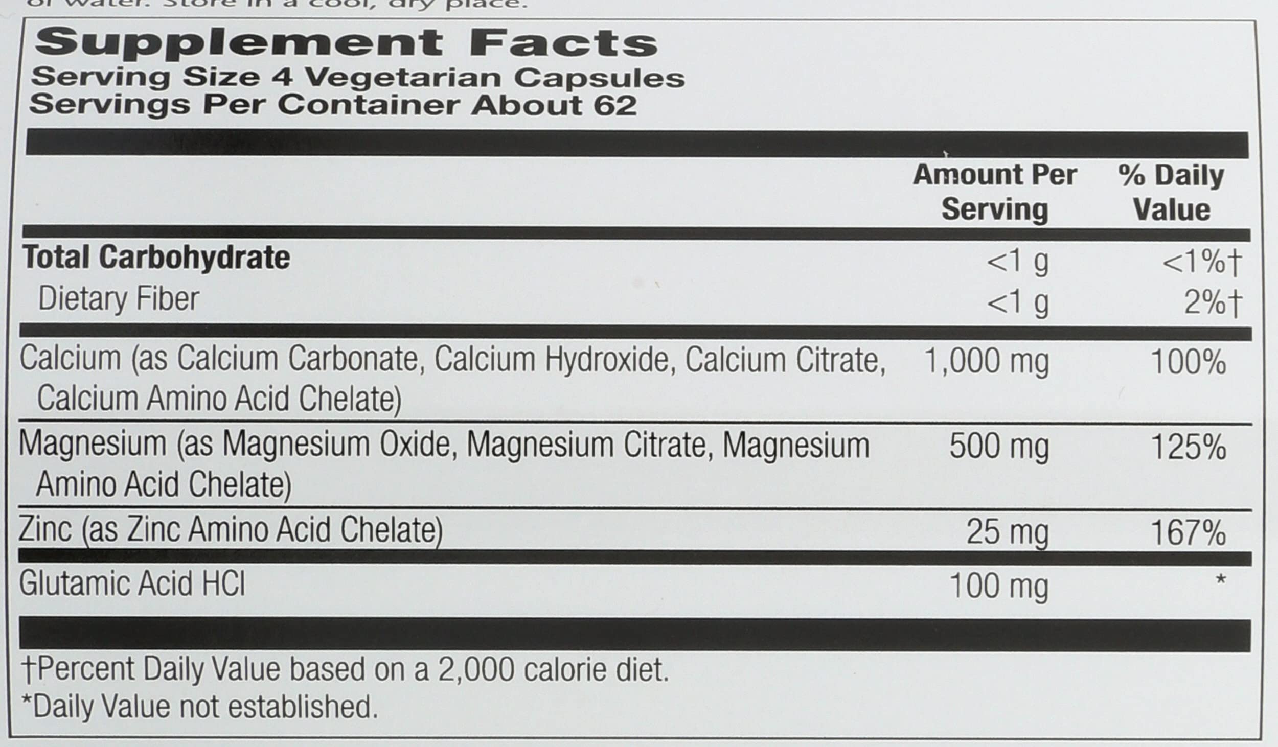 Solaray Calcium, Magnesium, Zinc Capsules, 250 Count