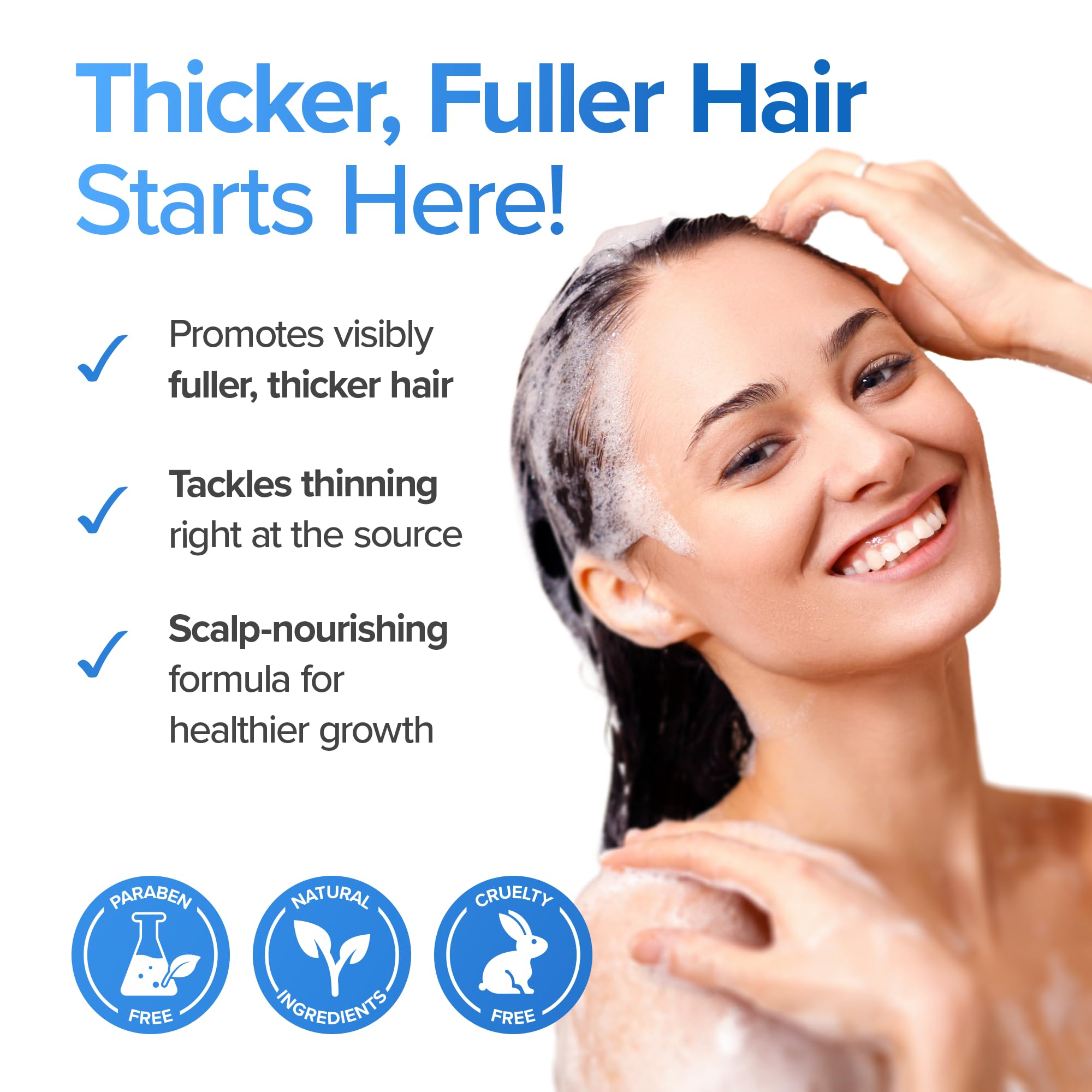 DermaChange Biotin Shampoo and Conditioner Set - Hair Growth Shampoo and Conditioner for Men & Women - Shampoo Conditioner for Dry, Damage & thinning hair with Tea Tree, Manuka Honey & Rosemary 16oz