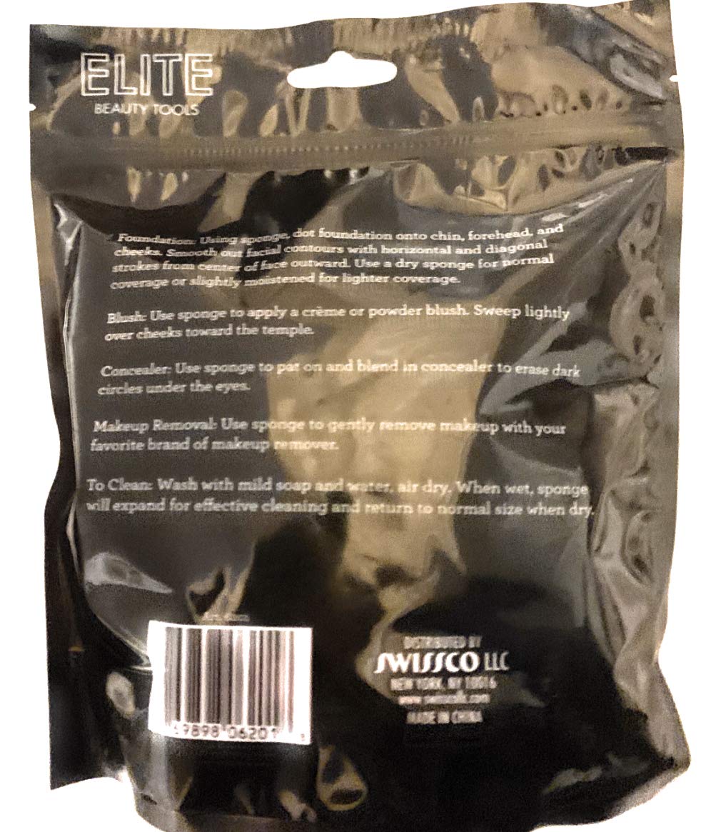 Swissco Assorted Cosmetic Sponges (Pack of 24)