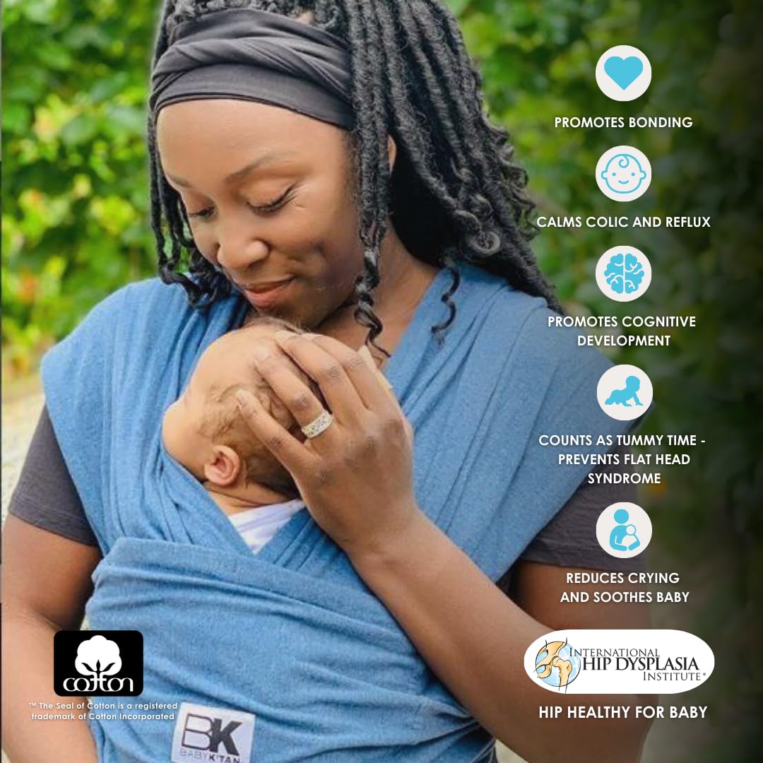 Original Baby K'tan Baby Carrier: #1 Easy Pre-Wrapped, Soft, Slip-On, No Rings, No Buckles | 5 in 1 Baby Sling Gift | The Best Hands Free Infant Wrap For Newborn to Toddler up to 35lb (See Size Chart)