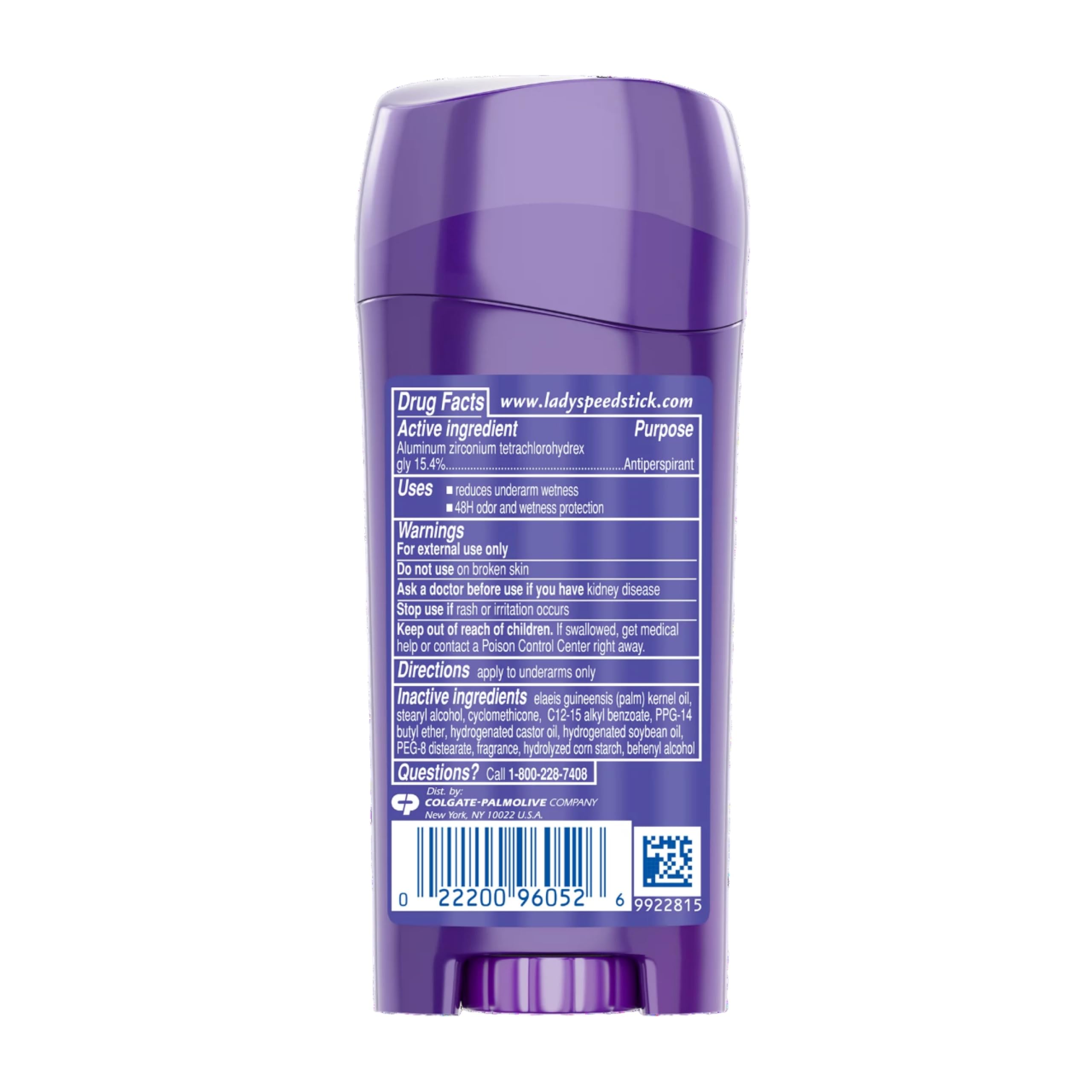 Lady Speed Stick Invisible Dry Power Antiperspirant/Deodorant, Wild Freesia, 2.3 Ounce (Pack of 6)