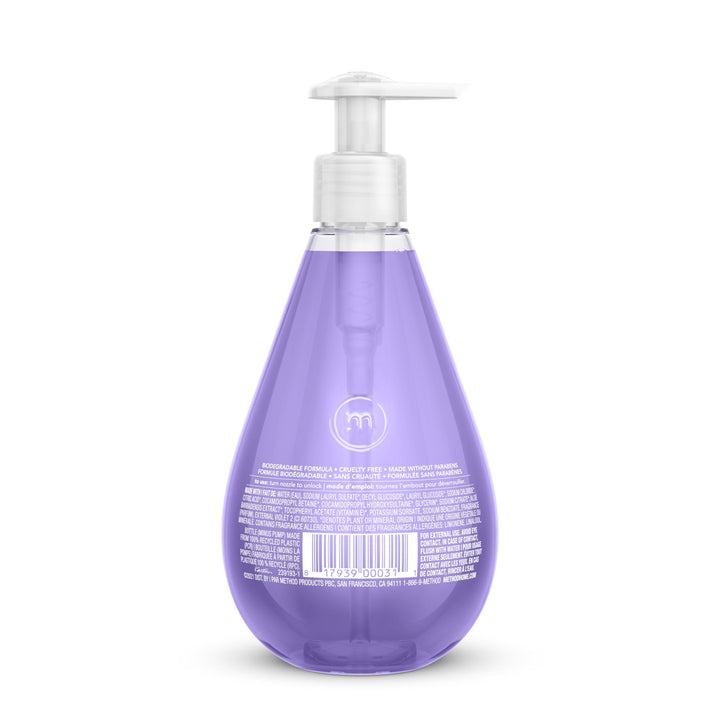 Method Naturally Derived Gel Hand Wash, French Lavender, 12 Ounce (Pack of 6)