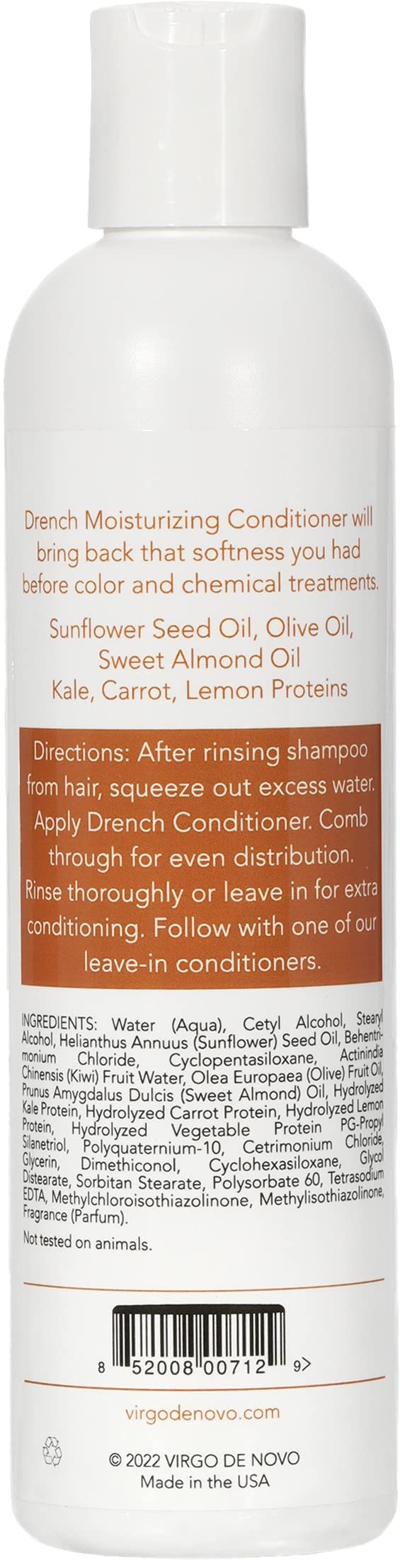 Virgo de Novo Professional Haircare Drench Moisturizing Conditioner 8 oz