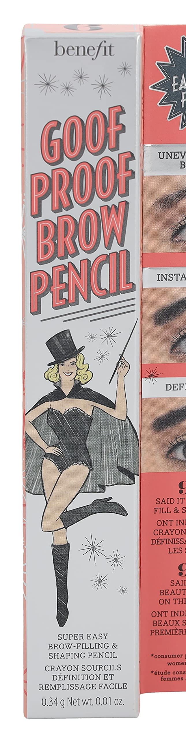 Benefit Goof Proof Brow Pencil, No. 6 Deep, 0.01 Ounce