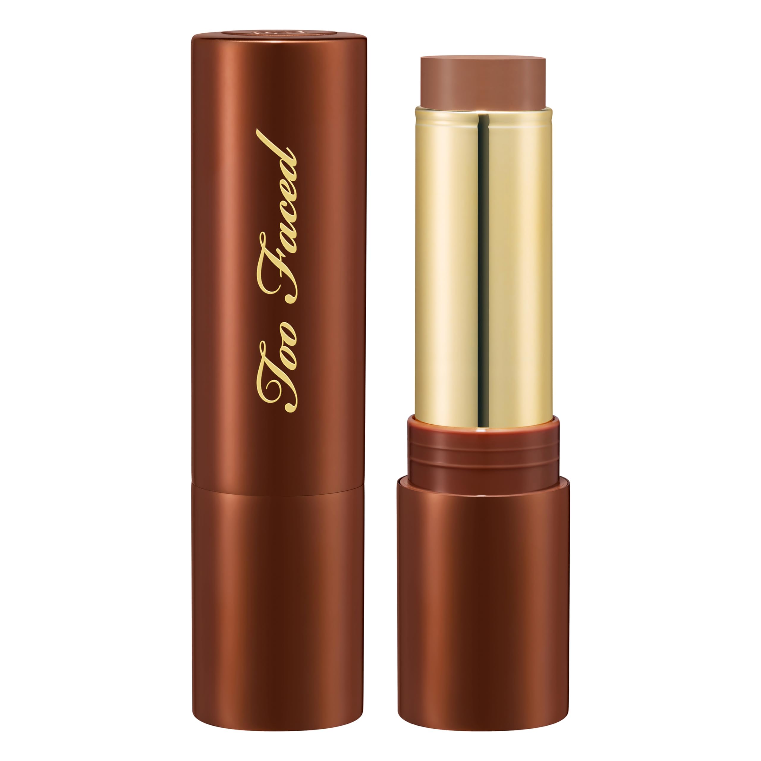 Too Faced Chocolate Soleil Melting Bronzing & Sculpting Stick | Cream, Lightweight, Vegan + Cruelty Free, Chocolate Souffle