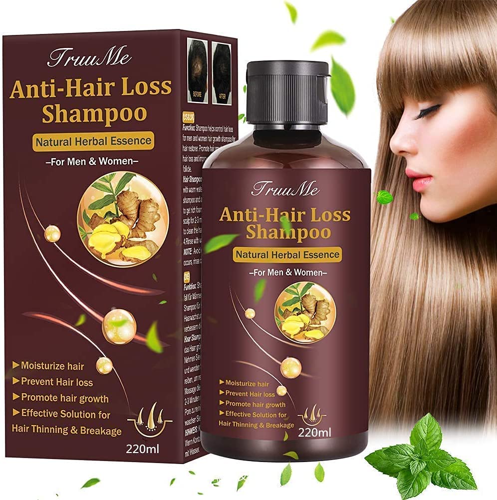 HairÃ‚ GrowthÃ‚ Shampoo, Hair Thickening Shampoo, AntiÃ‚ HairÃ‚ LossÃ‚ Shampoo, Helps Stop Hair Loss, RegrowthÃ‚ HairÃ‚ Shampoo, Grow Hair Fast, Hair Loss Treatment for Men & Women(220mL)