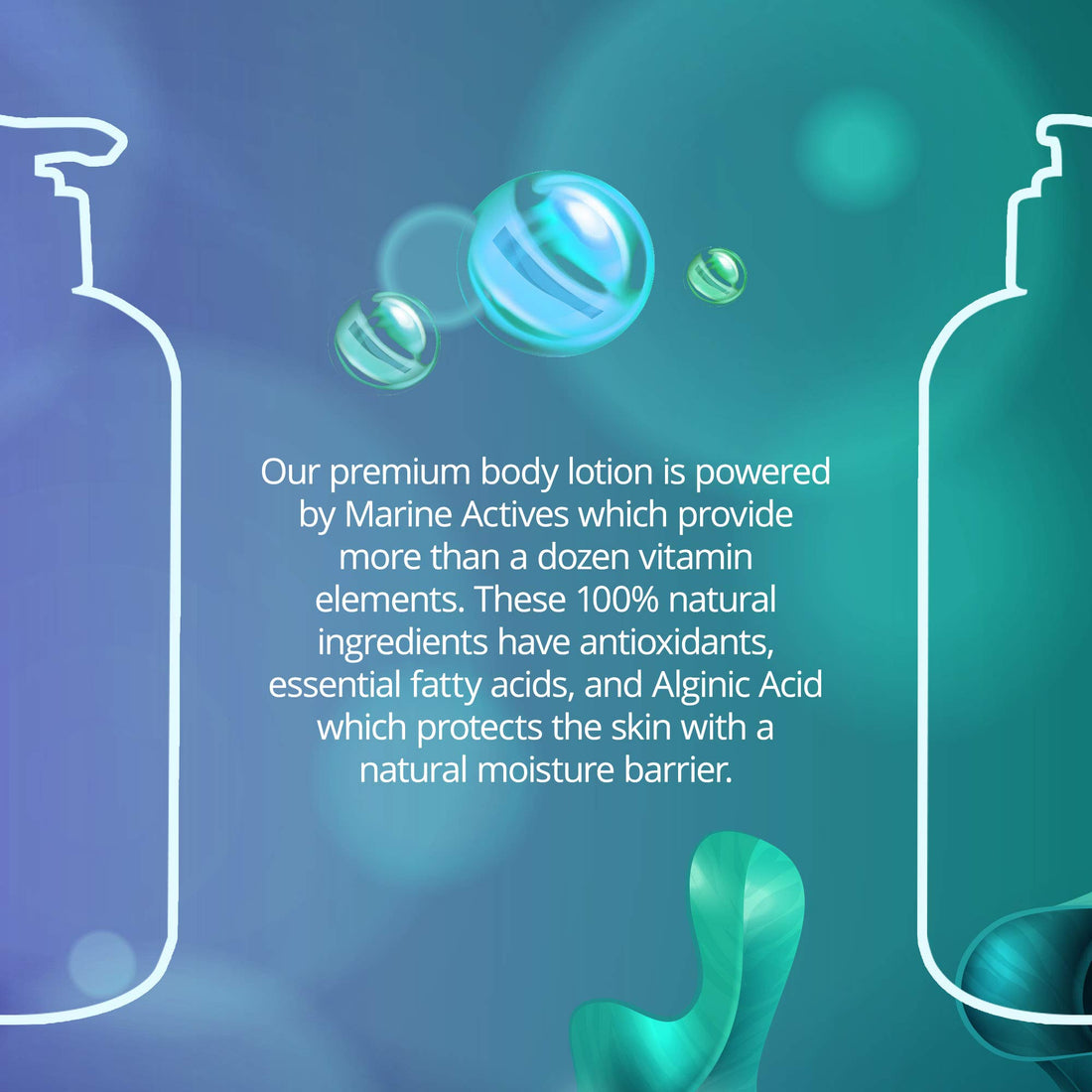 Sea Kind All Natural Hydrate Sea Mist Sea Plant Hand and Body Lotion for Women and Men, Essential Oil Scent, 16 Fl Oz, Non Comedogenic, Vegan Moisturizer for Dry and Sensitive Skin, No Parabens