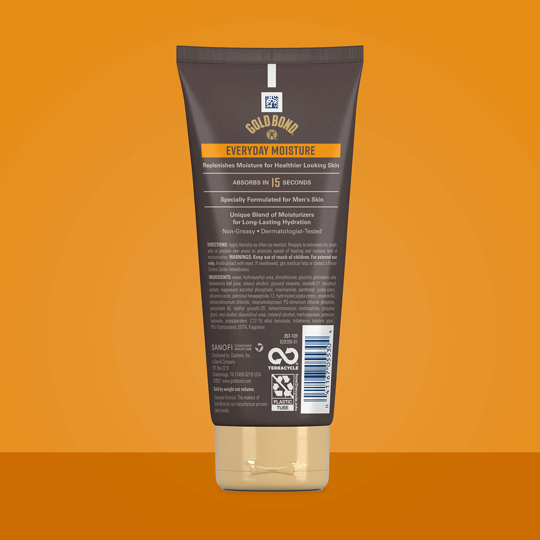 Gold Bond Men's Essentials Everyday Moisture Daily Body & Hand Cream, 6.5 oz., With Vitamin C