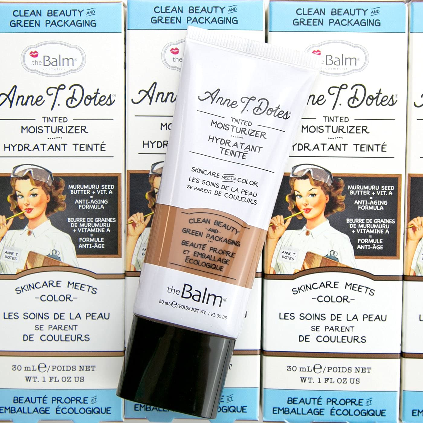 theBalm Anne T. Dotes Tinted Moisturizer, 46 (For Deep to Dark Skin), 1 fl. oz.
