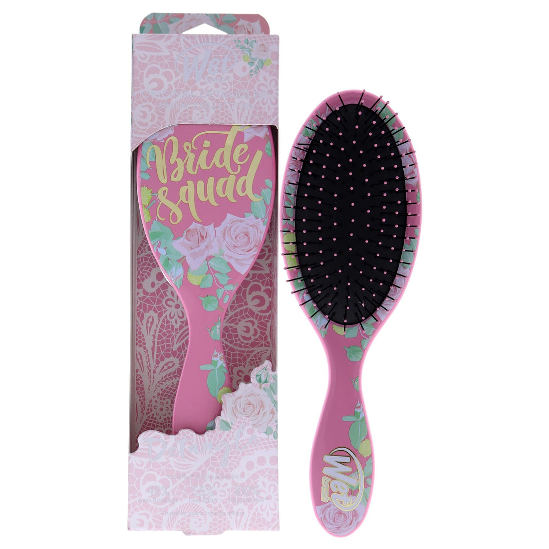 Wet Brush Hair Brush Bridal Original Detangler, Bride Squad Color,With Soft Bristles, Minimizes Pain, Removes knots effortlessly and Protects Against Split Ends- Bridal Squad