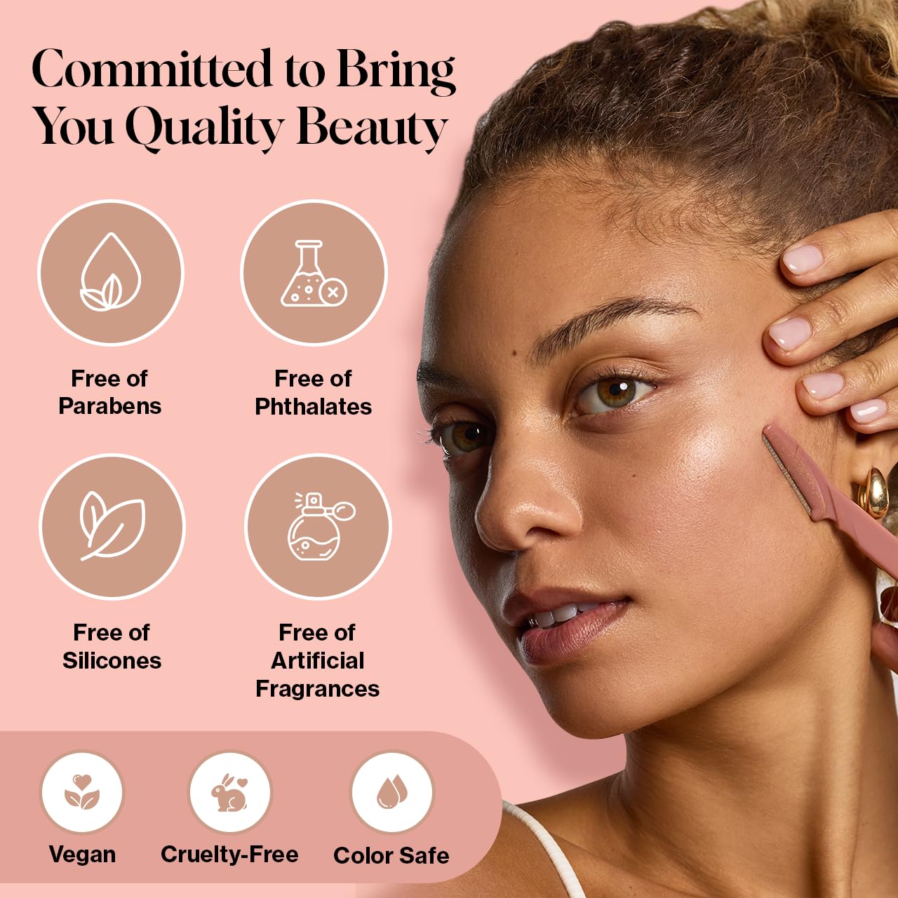 Kitsch Hydrating Dermaplane Oil, Face Shaving Oil for Women - use with Dermaplaning Tool, Razor, Shaver or Microblades for Face for Close Shave, with jojoba, vitamin E, grapeseed & argan oil - 2oz