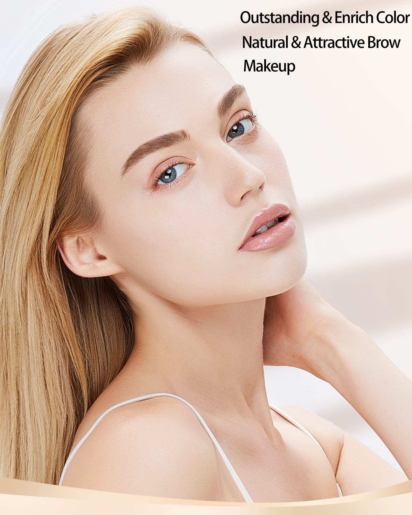 Waterproof Tinted Brow Gel-Long Lasting Smudgeproof Liquid Eyebrow Makeup,Eyebrow Mascara Tinted Brow Glue,Eye Brow Filler,Volumizing Enhance Brow Mascara,With Brow Razor Brush,Gift for Women-Blonde