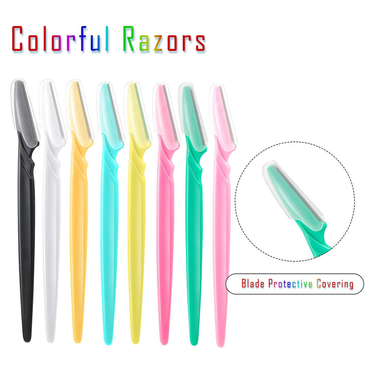 Boao 24 Pieces Women Facial Razor Eyebrow Razor Shaper Shaver for Women and Men