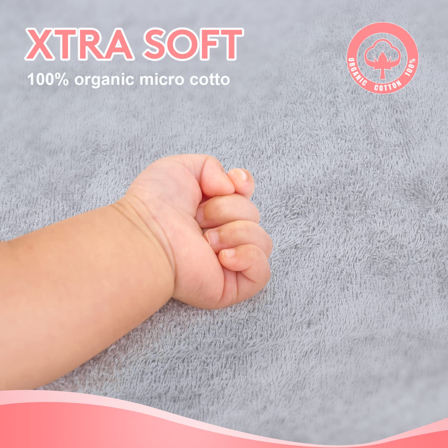 TBEZY Baby Hooded Towel with Unique Animal Design Ultra Soft Thick Cotton Bath Towel for Newborn (Elephant)