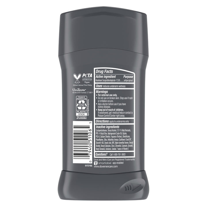 DOVE MEN + CARE Antiperpirant 3 Pack Coastal Cedar Deodorant for Men 2.7oz