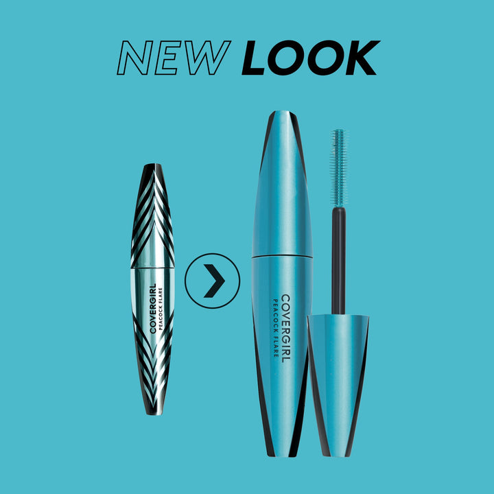 COVERGIRL Peacock Flare Mascara, Intense Black, 0.3 Ounce (packaging may vary)