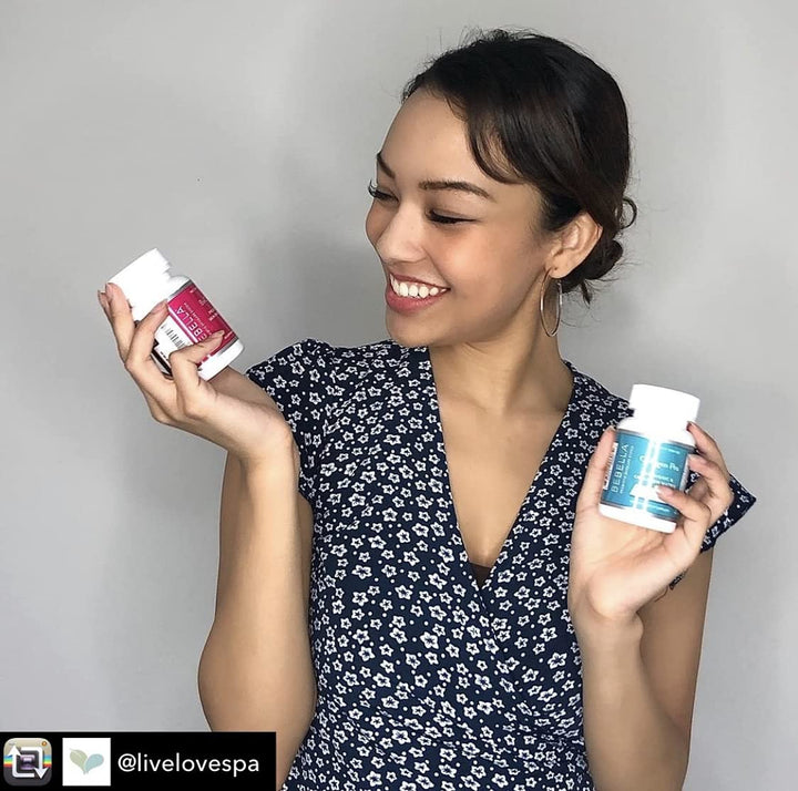 Bebella Collagen Pro- Probiotics & Collagen Peptides I Improve Gut & Skin Barrier Reduces Inflammation, Supports Healthy Skin, Hair & Nails w/Zinc VIT C Hyaluronic Acid 60 Capsules