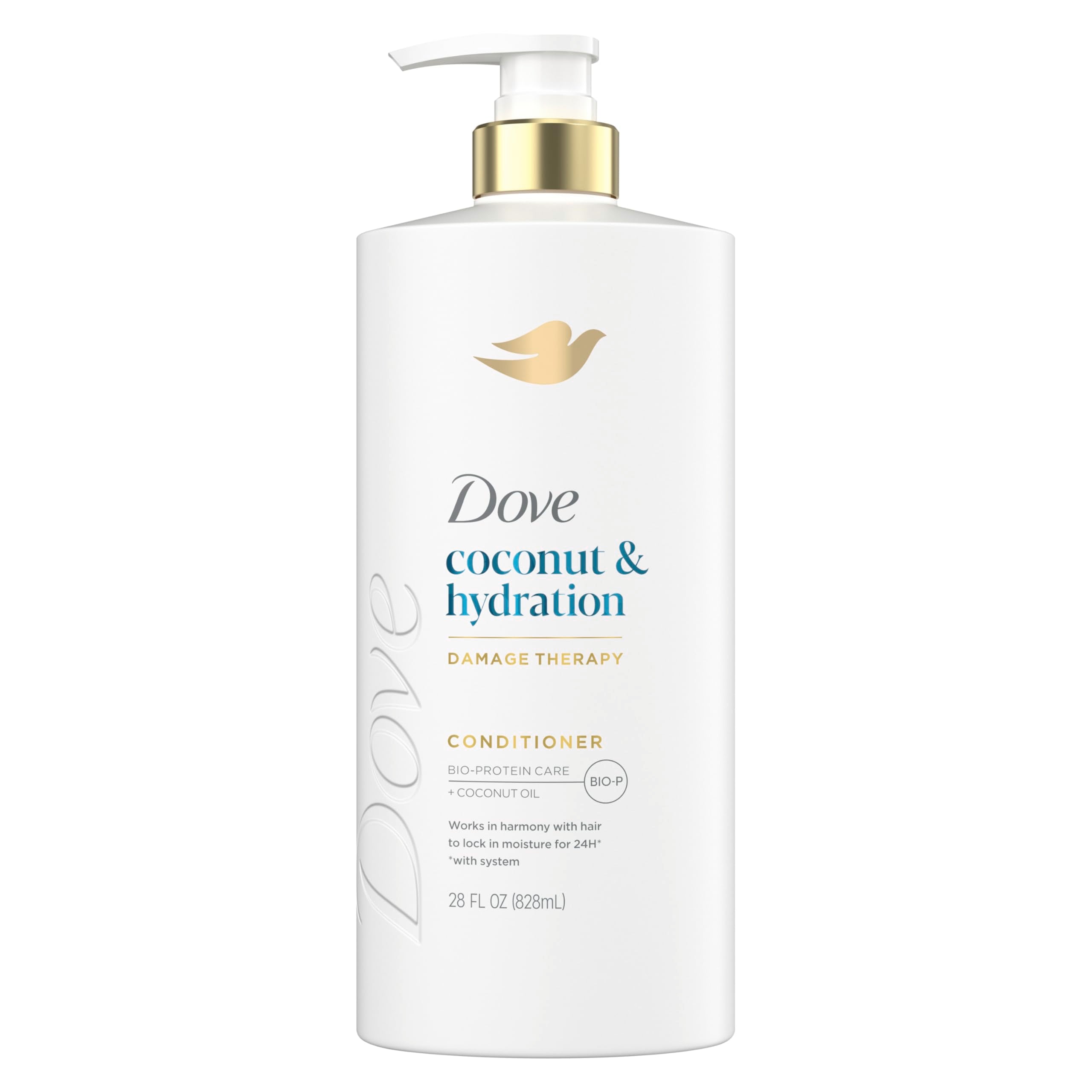 Dove Conditioner Coconut & Hydration for Dry Hair with Bio-Protein Care Technology and Coconut Oil 28 Fl Oz