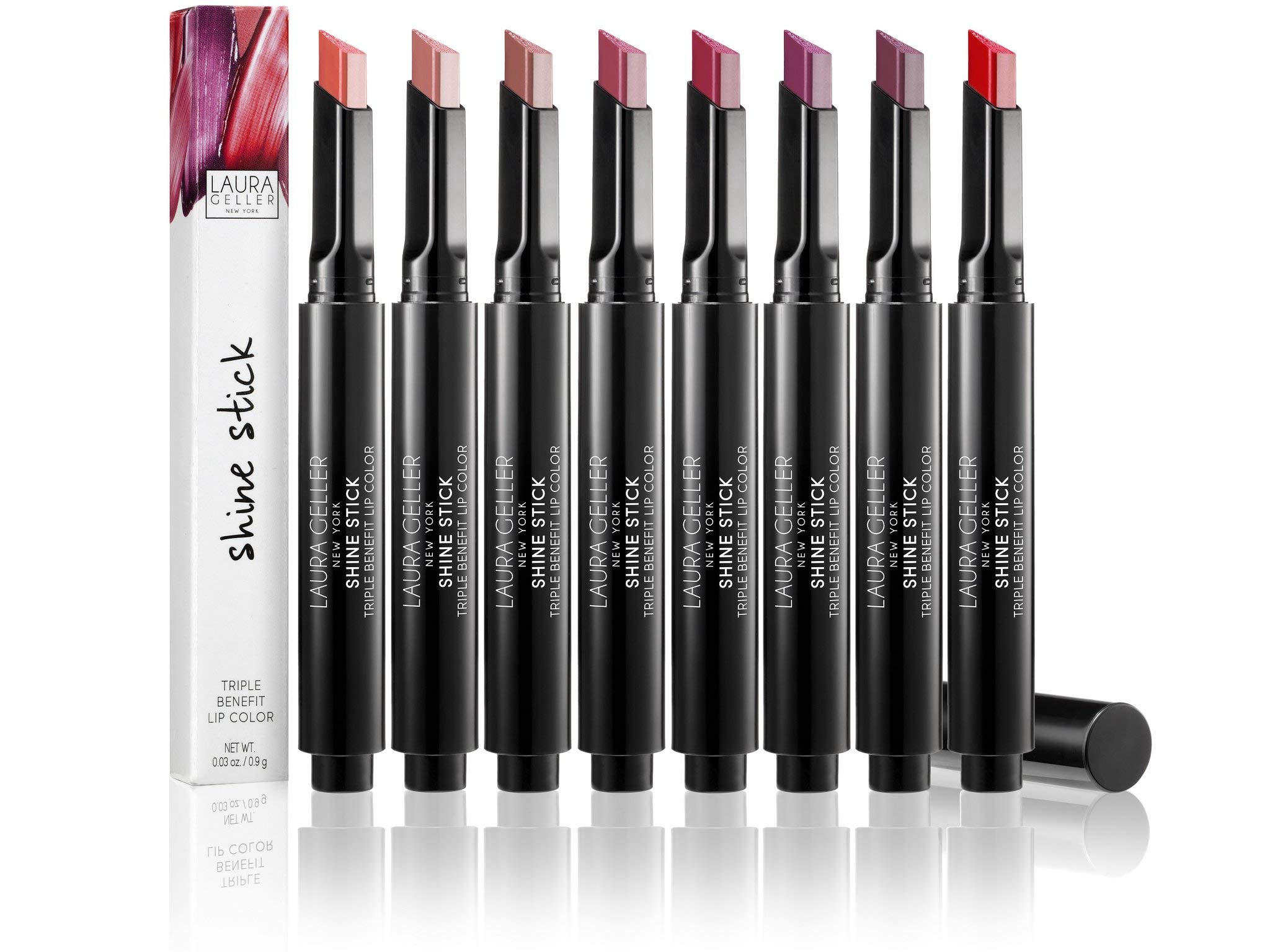 Radiant Red : Laura Geller New York Shine Stick Triple Benefit Lip Color- Radiant Red