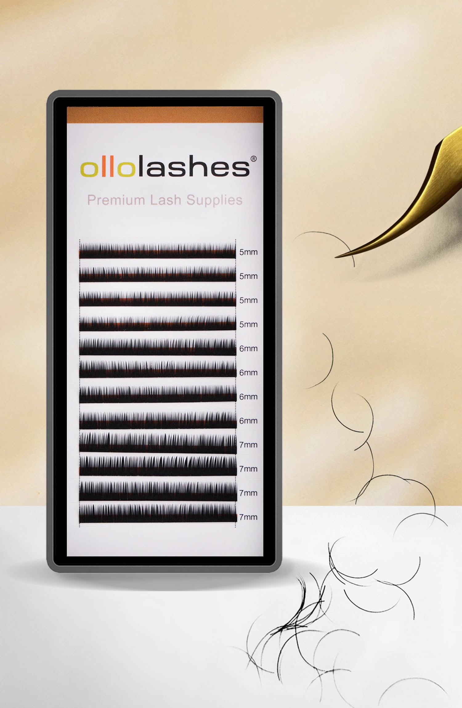 Bottom Lash Extensions B Curl 0.07mm Mix 5-7mm and 5mm 6mm 7mm Black Color Lower Lash Extensions eyebrow extensions (Mix 5-7mm, 0.07 B Curl)