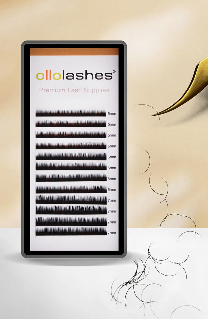 Bottom Lash Extensions B Curl 0.07mm Mix 5-7mm and 5mm 6mm 7mm Black Color Lower Lash Extensions eyebrow extensions (Mix 5-7mm, 0.07 B Curl)