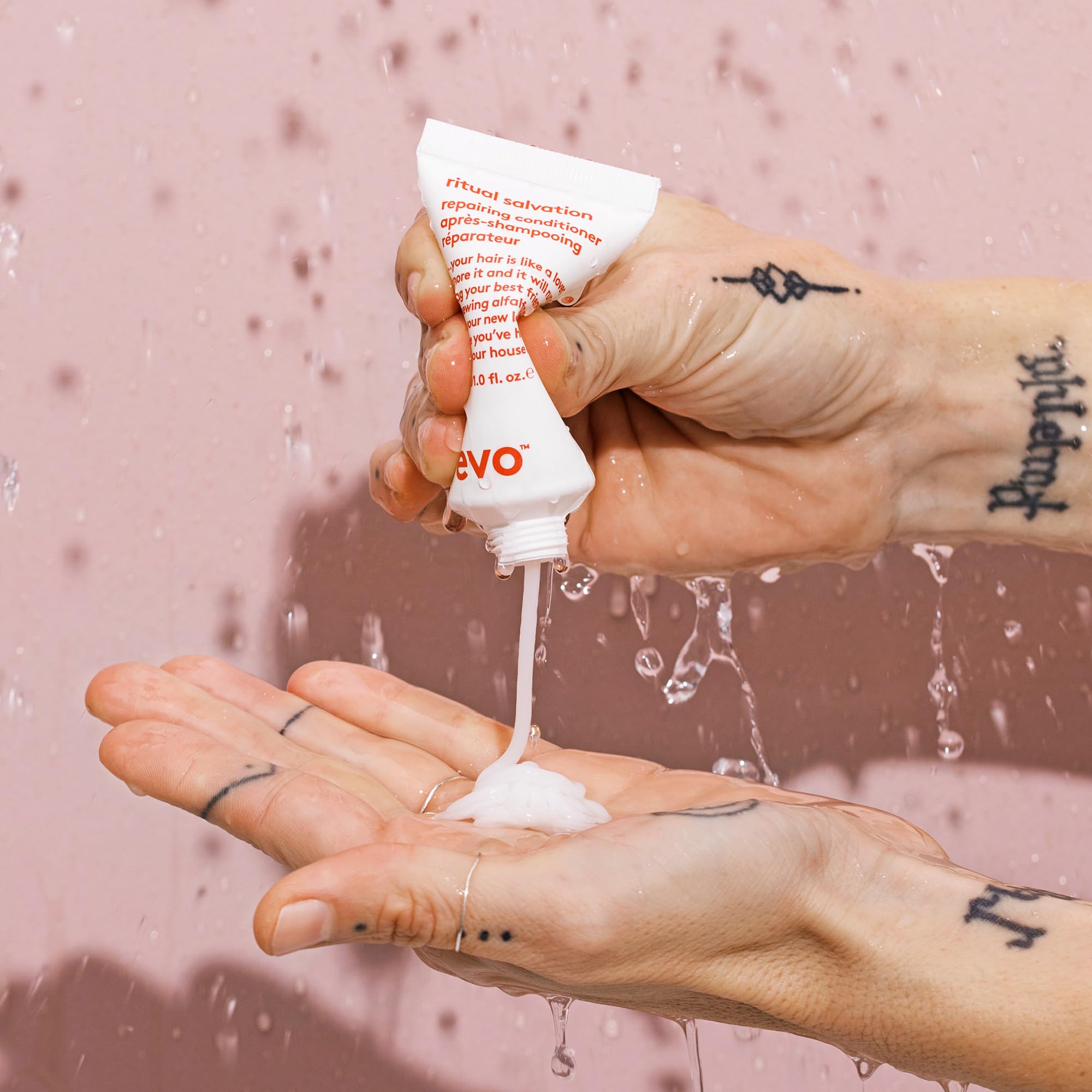 EVO Ritual Salvation Repairing Hair Conditioner - Protein Treatment for Damaged & Brittle Hair, Helps Reduce Breakage & Protects Color - Travel Size, 30ml / 1.01fl.oz