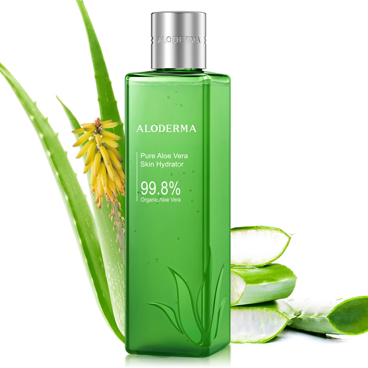 Aloderma Fresh Organic Aloe Vera Vitality Juice Skin Hydrator (240ml, 8.1 oz)