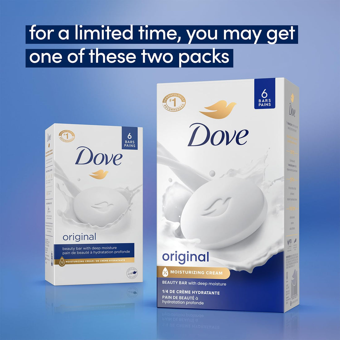 Dove Shampoo & Conditioner 2-in-1 + Dove Beauty Bar Soap 8-Pack – Deep Hydration for Revitalizing Dry Hair and Skin (9-Piece Set)