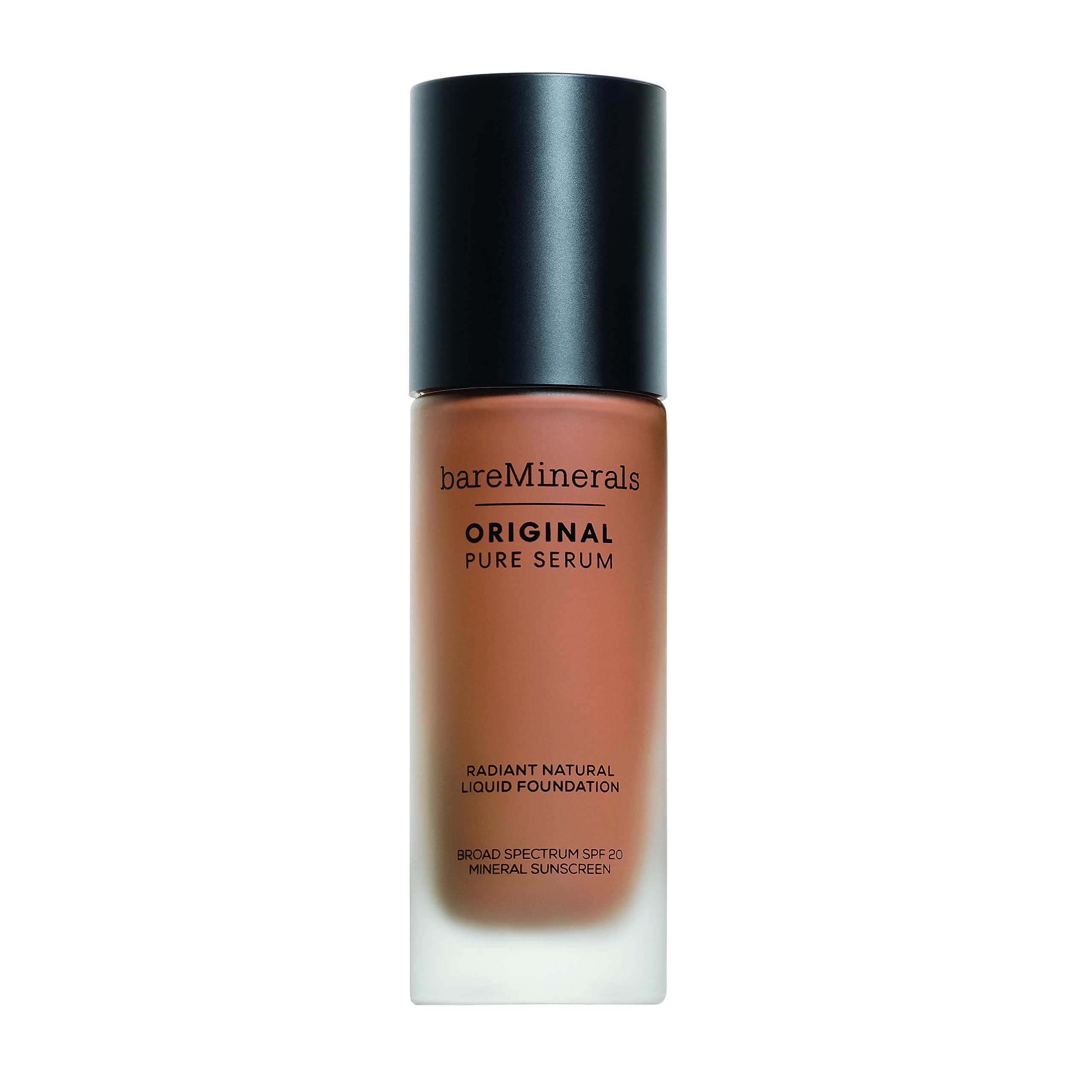 bareMinerals Original Pure Serum Radiant Natural Liquid Foundation Mineral SPF 20, Medium Deep Cool 4.5