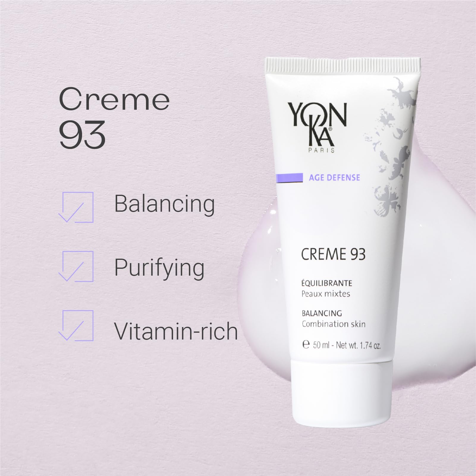 YonKa Creme 93 Balancing Cream For Combination Skin 50ml- 1.74oz