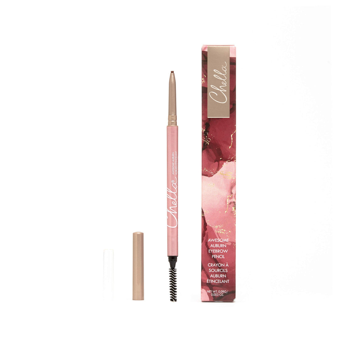 Chella Eyebrow Pencil, Elegant Ebony - Vegan, Gluten Free, Cruelty Free, Paraben Free, - Long Wearing, Smooth Consistency
