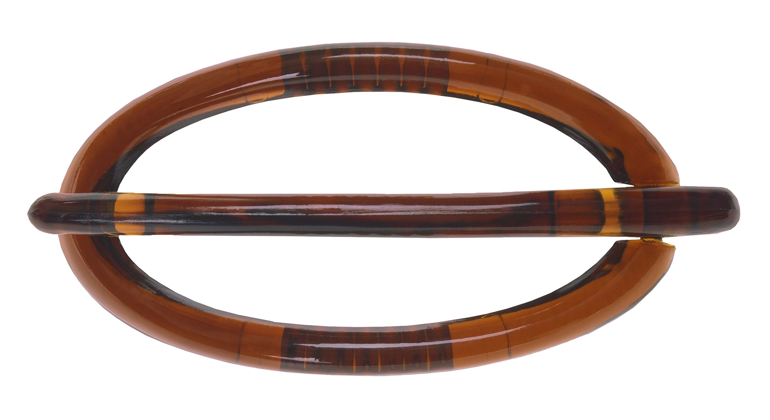 L. Erickson Cutout Oval & Under Slide Barrette - Tortoise