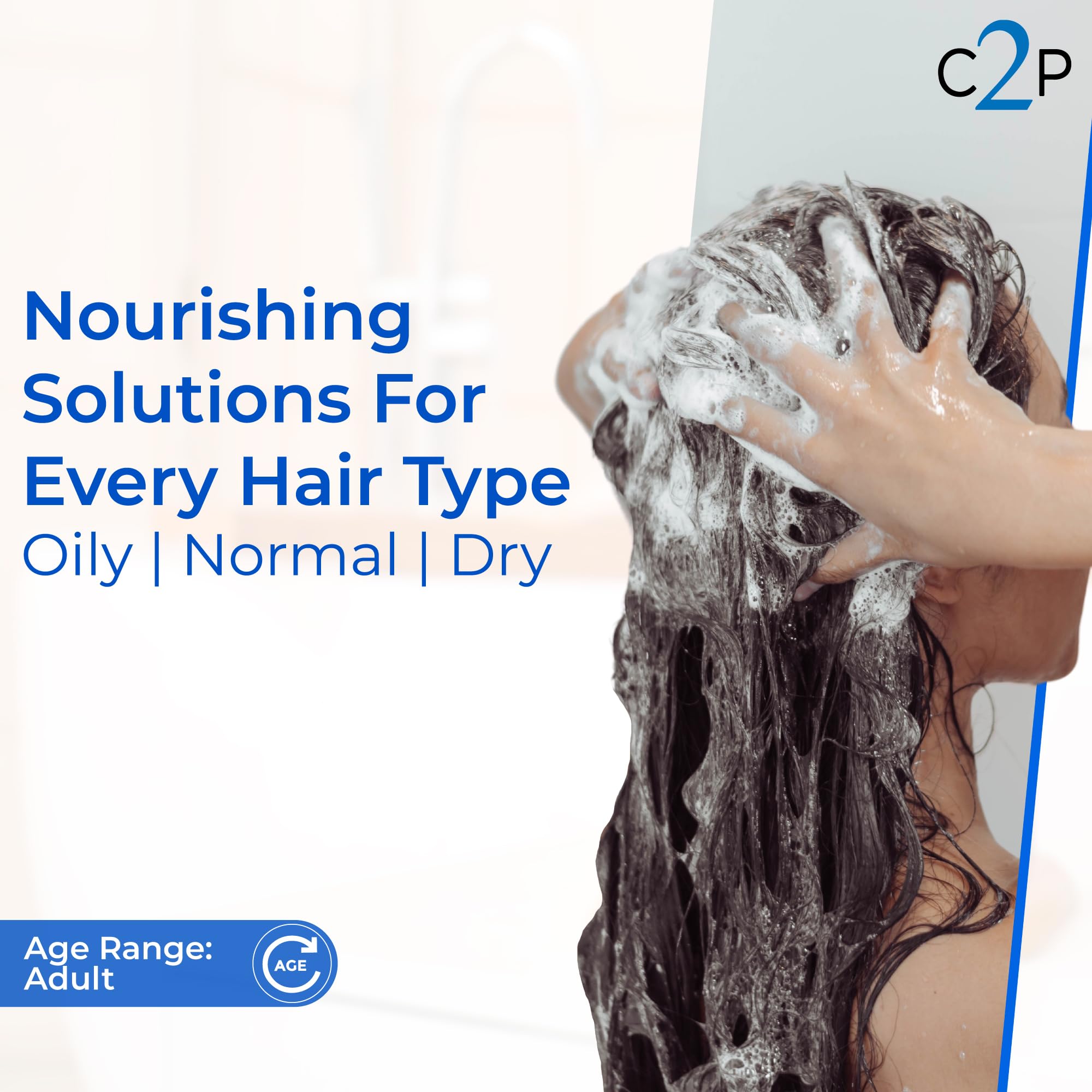 Non-Comedogenic Clear 2 Perfection Shampoo - Sulfate & Paraben-Free for Clear, Healthy Skin & Hair - Esthetician Formulated