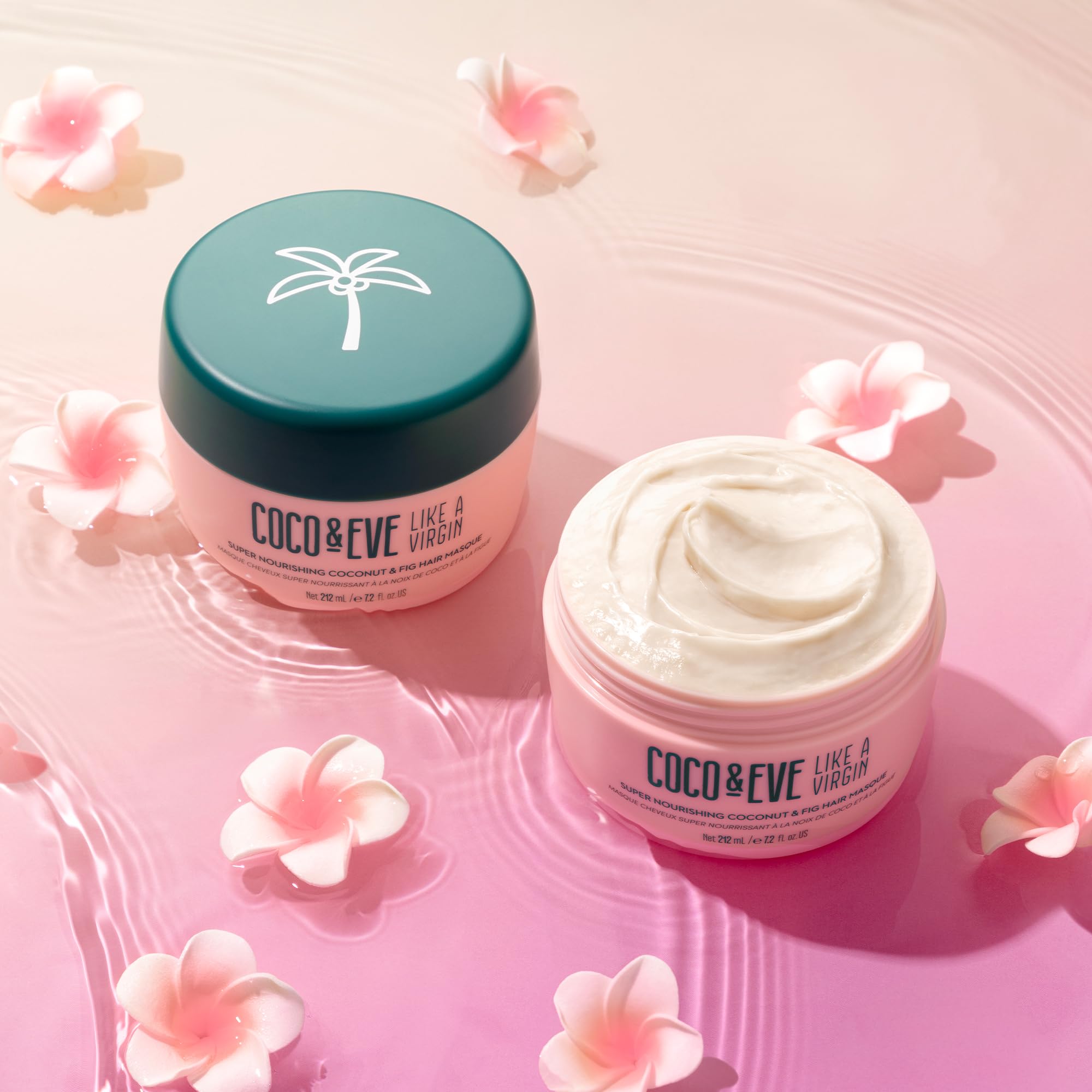 Coco & Eve Like a Virgin Hair Masque - Coconut & Fig Hair Mask for Dry Damaged hair with Shea Butter & Argan Oil for Hair Repair & Hydration | Deep Conditioning Mask Hair Treatment (212 ml)