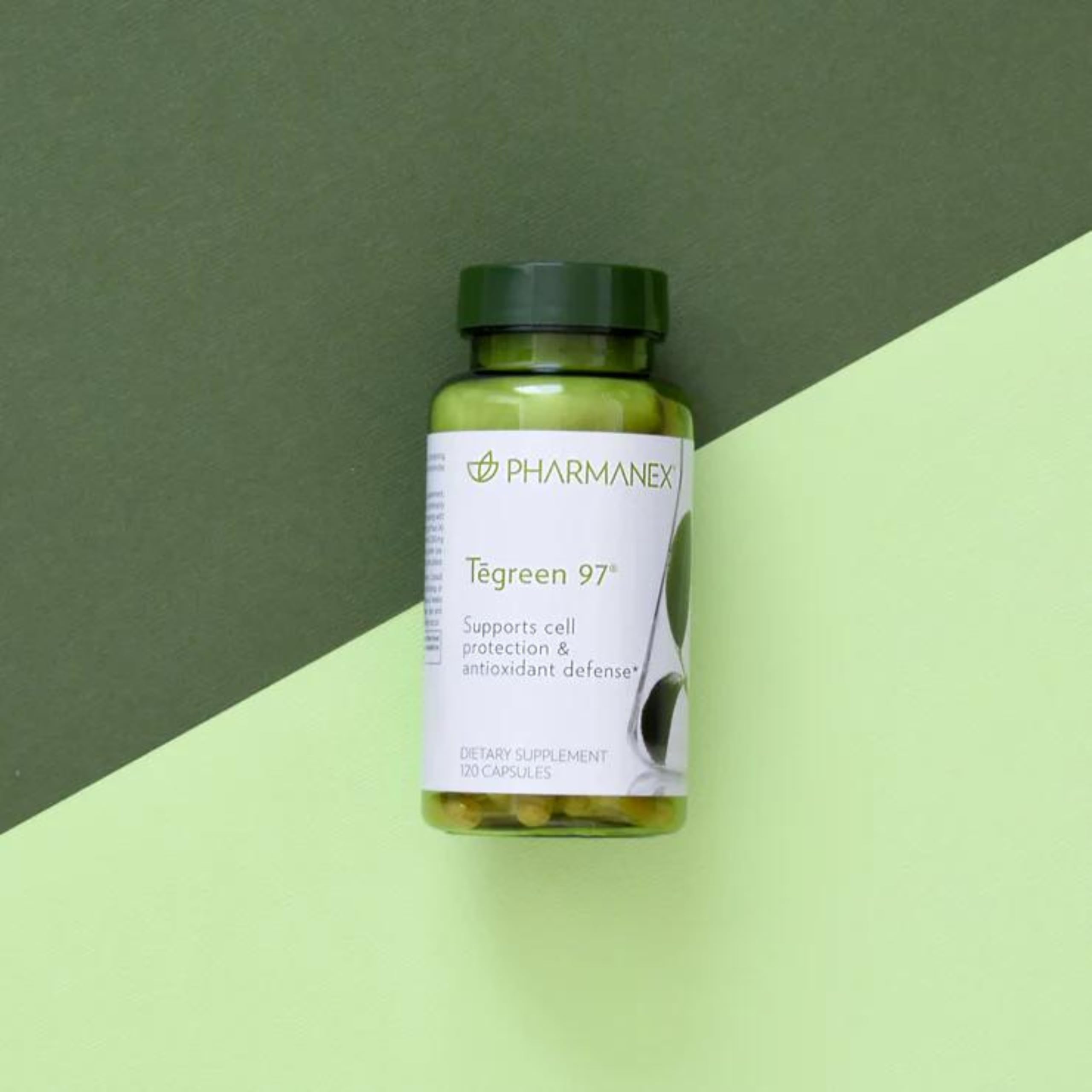 Nu Skin Pharmanex Tegreen 97 Cell Protection | 120 Count | Antioxidant Support for Healthy Cell Function | Proprietary Green Tea Extract