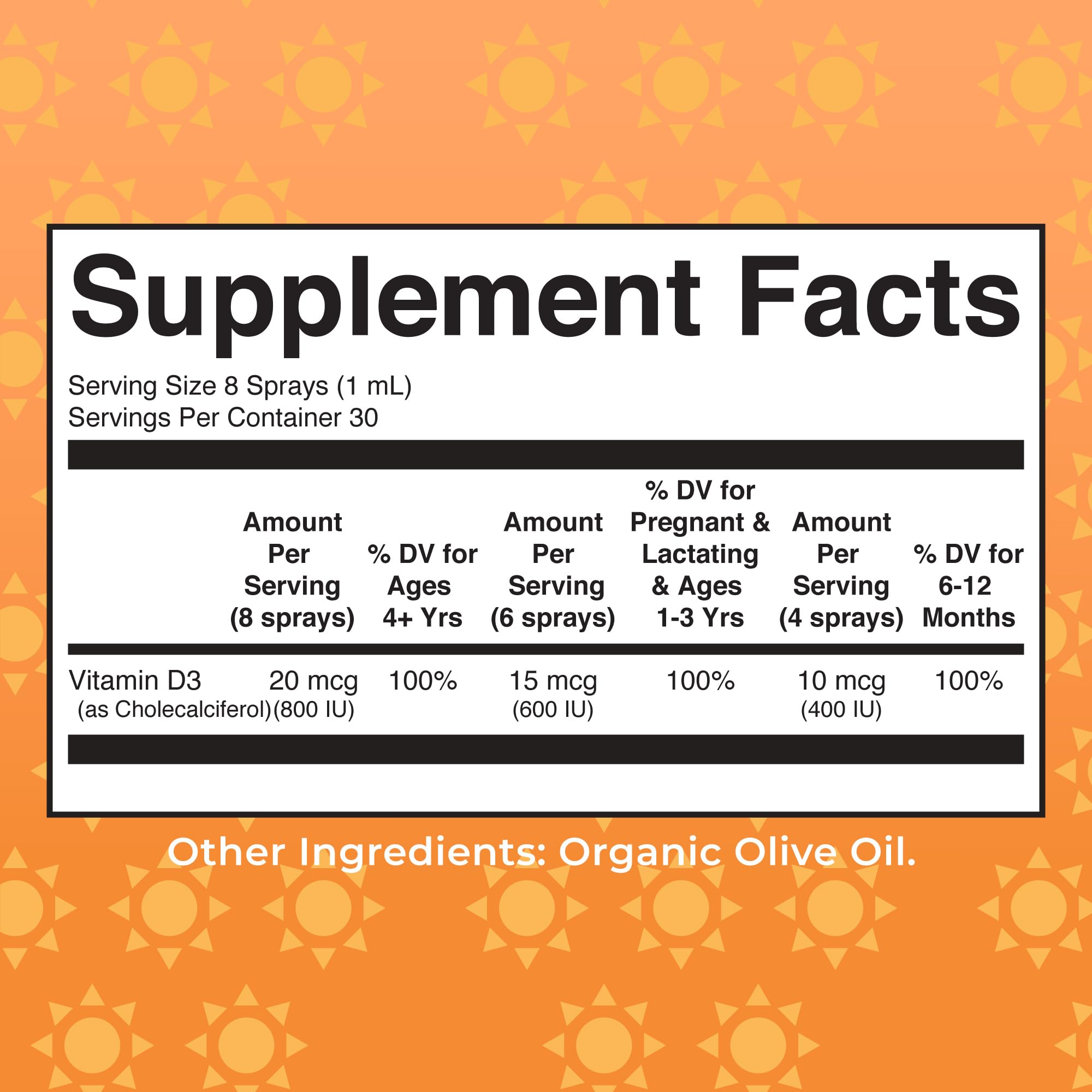 MaryRuth Organics Vitamin D USDA Organic | Vitamin D3 Liquid | Sugar Free | Liquid Vitamin D Spray Immune Support for Adults & Kids | Bone Health | Vit D3 | Vegan | Gluten Free | Non-GMO | 30 Servings