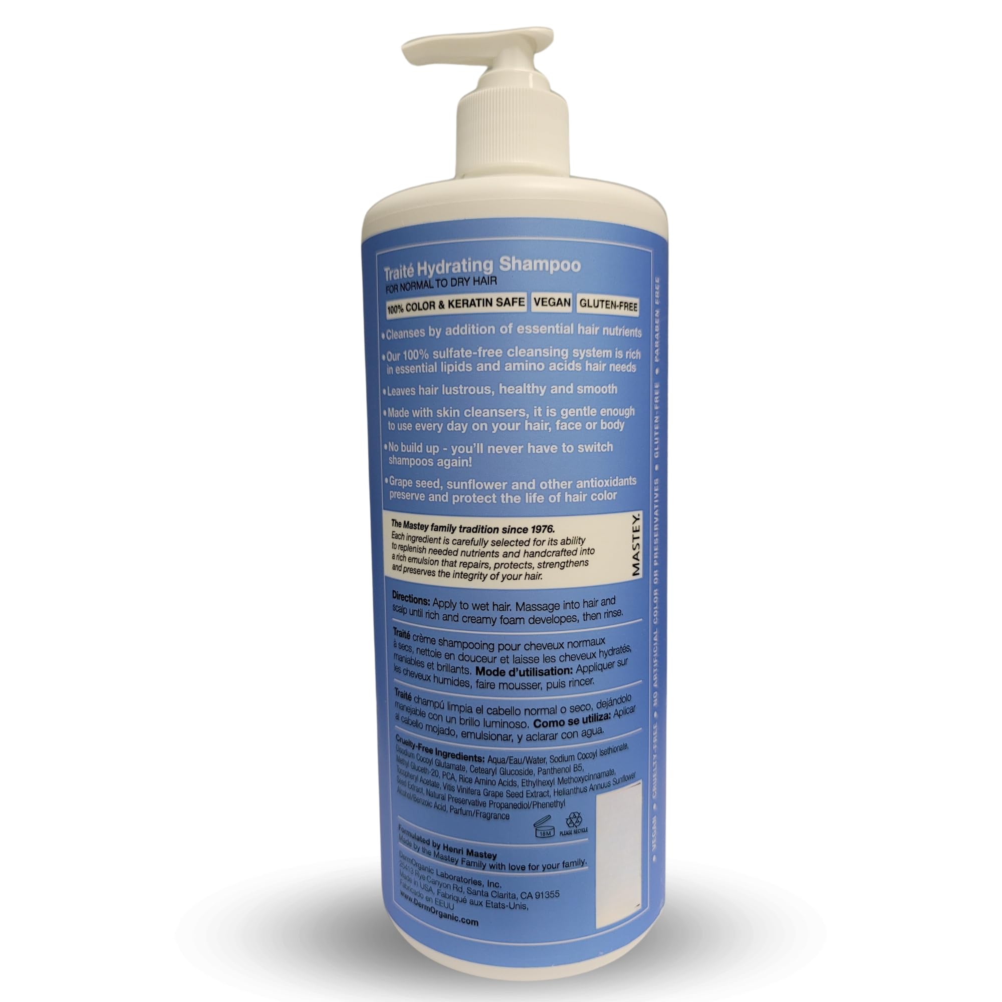 Mastey Traite Cream Shampoo 32oz (Pack of 2)