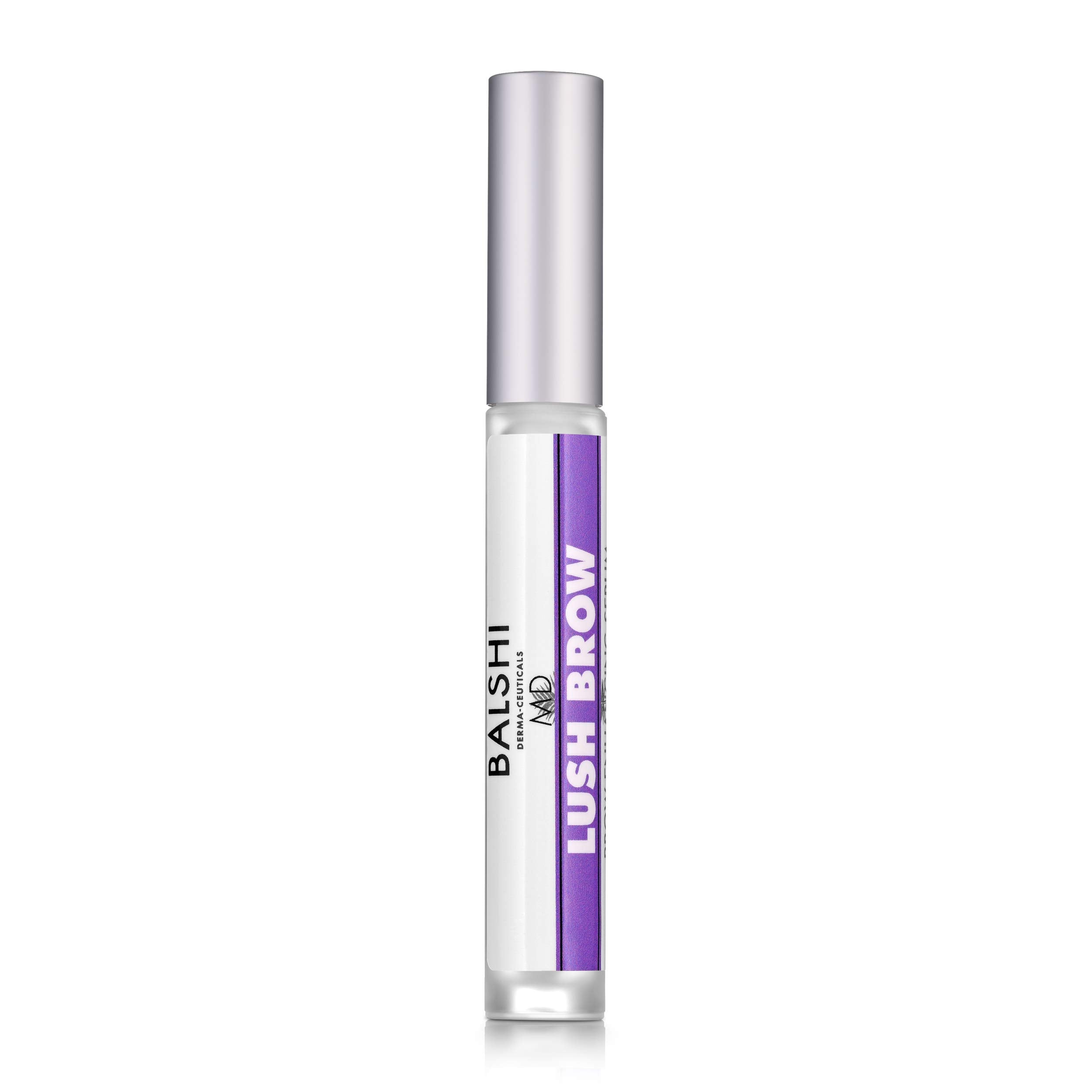 LUSH BROW Eyebrow & Eyelash Growth Serum - Dermatologist Developed Brow & Lash Growth Enhancer To Grow Full, Sexy Eyelashes & Eyebrows .16 oz/5mL