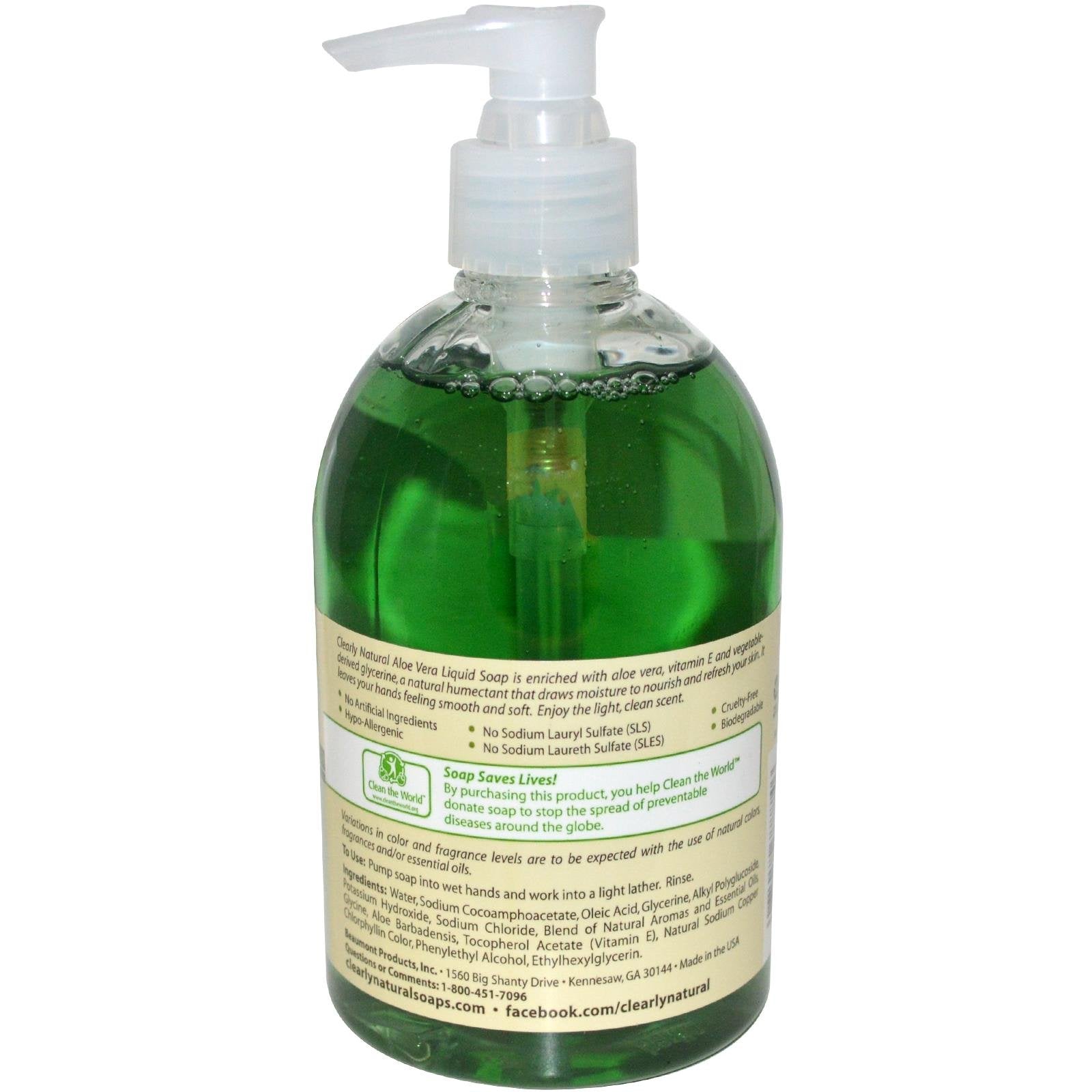 Clearly Natural Liquid Hand Soap with Aloe Vera - 12 oz