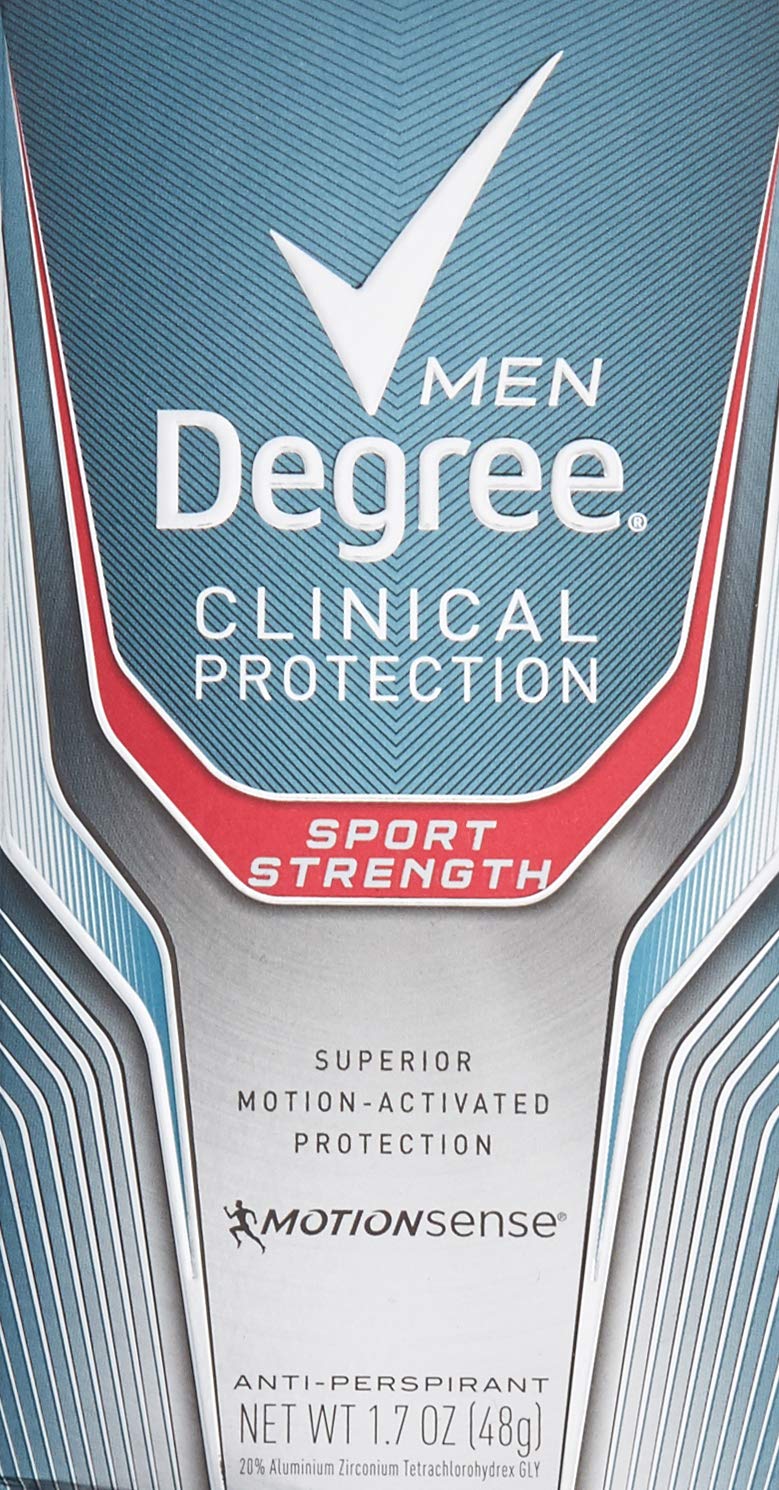 Degree Men Clinical Protection Sport Strength Antiperspirant & Deodorant 1.7 Oz (3 Pack)